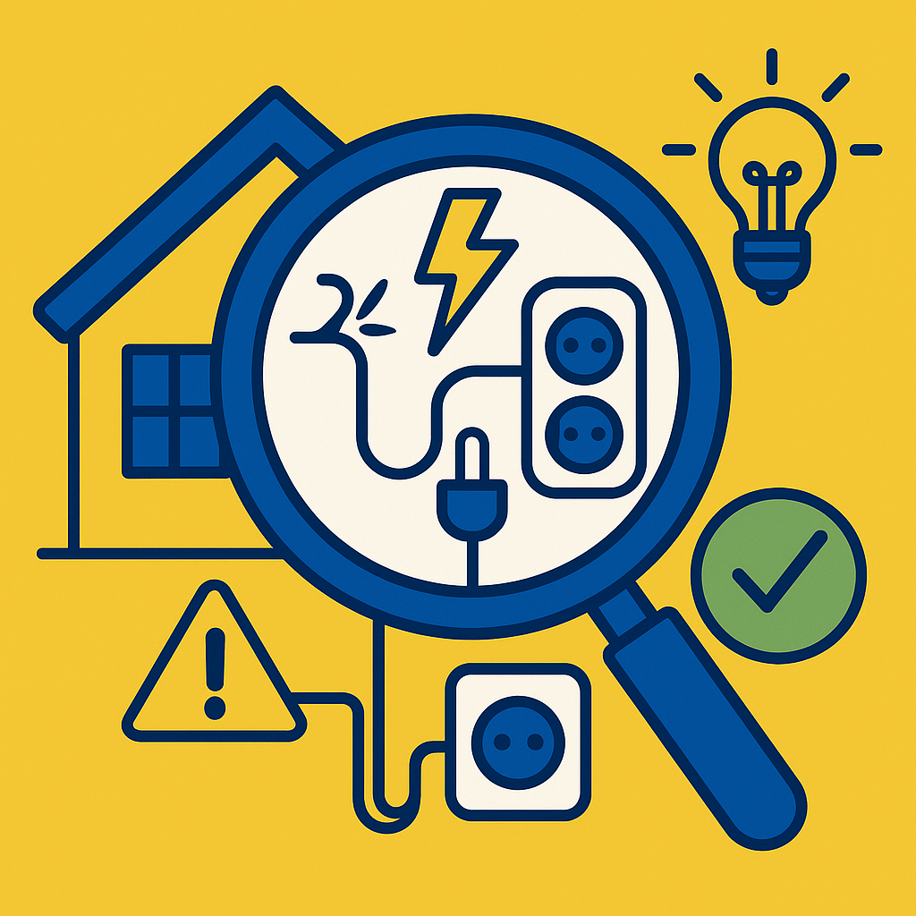 Preverenie stavu elektroinštalácie - ilustračný obrázok
